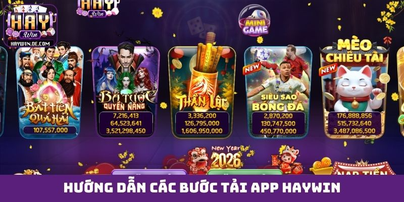 Hướng dẫn các bước tải app HAYWIN