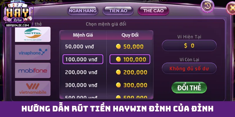 FAQ thường gặp khi thực hiện rút tiền HAYWIN